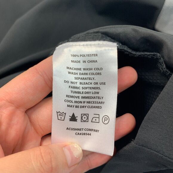 FootJoy Golf Jacket Mens S Small Black Short Sleeve Pullover Quarter Cover Up - Picture 10 of 13